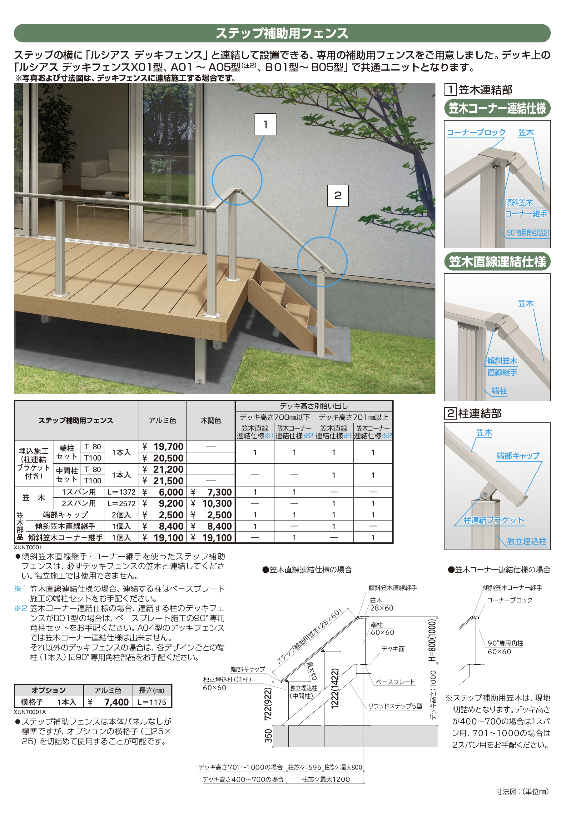 YKK AP | ルシアス デッキフェンス X01型【2026年1月発売】【2025年版