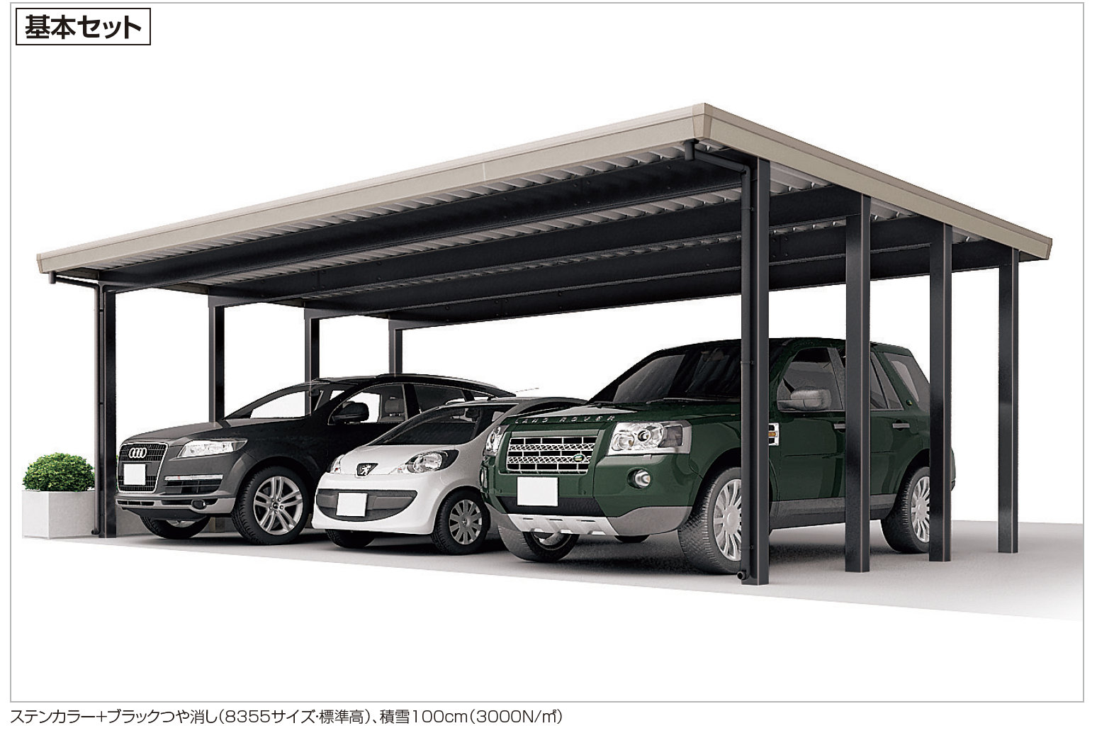 四国化成 | レジストポートSG 間口83サイズ(車3台用(トリプル))【2023